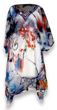 Peach Couture Bohemian Summer Tunic Beach Cover Up Dress with - shop.livefree.co.uk