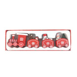 Christmas Decorations Christmas Wooden Small Train Decorations Santa Claus Children's Gifts - Livefree