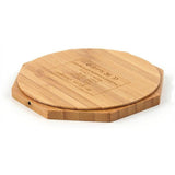 Heart Shape Wood Bamboo Qi Wireless Charger Desktop Charging Pad For iPhone - Livefree
