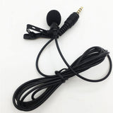 VOXLINK 3.5 mm Microphone Clip Tie Collar for Mobile Phone Speaking in Lecture 1.5m/3m Bracket Clip Vocal Audio Lapel Microphone - Livefree