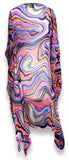 Peach Couture Bohemian Summer Tunic Beach Cover Up Dress with - shop.livefree.co.uk