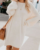 Plush Pullover Long Sweater Women Yellow Black Pink Christmas Sweater Dress Autumn Winter Jersey Jumper Robe Pull Femme - Livefree