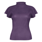 Summer New Sanzhai New Simple Half High Neck Slim Fit T-shirt Women's Versatile Small Top Vest - Livefree