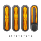 4pcs Protect Wheels Cover Hubs Cap Protective Warn Shells Reflective Stickers for Scooter M365 pro2 pro 1s Scooter Accessories - Livefree