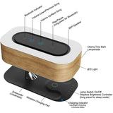 Modern led table lamp for bedroom dimmable bluetooth Speaker phone Charger wireless desk lamp bedside lamp table light tree lamp - Livefree