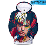 Rapper XXX Tentacion Cotton Hoodies sweatshirts 3D Hip Hop Singer xxxtentacion Uniform mens hoodies Hip Hop sweatshirt - Livefree