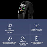 M4 Color Screen Smart Bracelet Step 90Mah Battery Over Uv Dispensing True Heart Rate Ip67 Waterproof 4 Generation Usb Line - Livefree