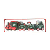 Christmas Decorations Christmas Wooden Small Train Decorations Santa Claus Children's Gifts - Livefree