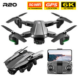 R20 Cross-Border Drone GPS HD Aerial Photography 4K Dual-Camera Optical Flow Positioning Quadcopter 6K Return To Follow - Livefree