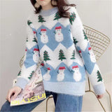 New fashion Christmas Sweater Women Casual Pullover Oversized Knitted Sweater Winter Jumper Autumn Knitwear - Livefree