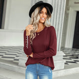 Autumn New Shirt Women's Fashion Plaid Round Neck Shirt Trendy - Livefree