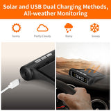 Smart Car TPMS Tire Pressure Monitoring System Solar Power Digital TMPS LCD Display USB Auto Security Alarm Tire Pressure Sensor - Livefree
