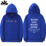 TRAVIS SCOTT ASTROWORLD WISH YOU WERE HERE HOODIES fashion letter ASTROWORLD HOODIE streetwear Man woman Pullover Sweatshirt - Livefree