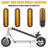 4pcs Protect Wheels Cover Hubs Cap Protective Warn Shells Reflective Stickers for Scooter M365 pro2 pro 1s Scooter Accessories - Livefree