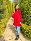 Plain peplum blouse with buttons - Livefree