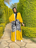 Open front kaftan.