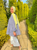Gingham layered blouse. - Livefree