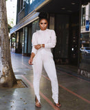 Winter Two Piece Set Women's set Long sleeve TShirt pants suit Casual tracksuit outfit Sweatsuit Sporty - Livefree