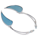 Chrome 360 Degree Rotation Universal Motorcycle Rearview Mirrors Motorcycle Scooter Rear View Side Mirrors 8 / 10mm - Livefree