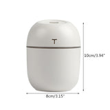200ML Mini Ultrasonic Air Humidifier Romantic Light USB Essential Oil Diffuser Car Purifier Aroma Anion Mist Maker With LED Lamp - Livefree