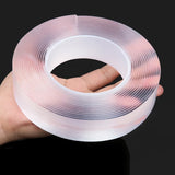Monster Tape Waterproof  Wall Stickers Reusable Heat Resistant Bathroom Home Decoration Tapes Transparent Double Sided Nano Tape - Livefree