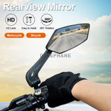 Bike Rear View Mirror Reflector Adjustable Rotatable Handlebar Mirror Clear Rearview Electric Scooter Cycling Bicycle Accessorie - Livefree