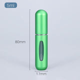 5ml Perfume Atomizer Portable Liquid Container For Cosmetics Mini Aluminum Spray Alcochol Empty Bottle  Refillable For Traveling - Livefree