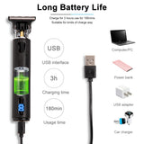 USB Rechargeable T9 Baldheaded Hair Clipper Electric hair trimmer Cordless Shaver Trimmer 0mm Men Barber Hair Cutting Machine - Livefree