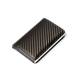 Customized Wallet 2022 Credit Card Holder Men Wallet RFID Aluminium Box Bank Card Holder Vintage Leather Wallet with Money Clips - Livefree