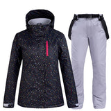 Winter Women Ski Suit Thermal Ski Jacket Pants Set Windproof Waterproof Snowboarding Jacket Female Skiing Suits Snow Coat - Livefree