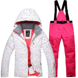 Winter Women Ski Suit Thermal Ski Jacket Pants Set Windproof Waterproof Snowboarding Jacket Female Skiing Suits Snow Coat - Livefree