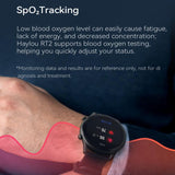 HAYLOU RT2 smart watches Custom watch face Blood oxygen monitor 12 Sport Models Heart Rate Monito Sleep monitor IP68 Waterproof - Livefree
