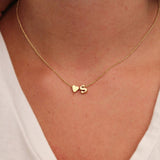 SUMENG Fashion Tiny Heart Dainty Initial Necklace Gold Silver Color Letter Name Choker Necklace For Women Pendant Jewelry Gift - Livefree