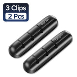 QOOVI Cable Organizer Management Wire Holder Flexible USB Cable Winder Tidy Silicone Clips For Mouse Keyboard Earphone Protector - Livefree