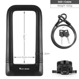 WEST BIKING Bicycle U Lock MTB Road Bike Padlock 2 Keys Anti-theft Safety Motorcycle Scooter Cycling Lock Bicycle Accessories - Livefree