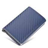 New Men women smart wallet Credit Bank card holder fashion purse Aluminum alloy Business Casual Mini wallet Brand PU Purse - Livefree