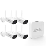 Zoohi Wireless Mini NVR 3MP Wifi Camera Set Surveillance Video System Sound Record Home Outdoor Security Camera System