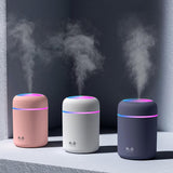Portable 300ml Electric Air Humidifier Aroma Oil Diffuser USB Cool Mist Sprayer with Colorful Night Light for Home Car - Livefree
