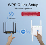 5 Ghz WiFi Repeater Wireless Wifi Extender 1200Mbps Wi-Fi Amplifier 300Mbps Long Range Wi fi Signal Booster 2.4G Wifi Repiter - Livefree