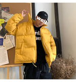 LAPPSTER Men Harajuku Colorful Bubble Coat Winter Jacket 2022 Mens Streetwear Hip Hop Parka Korean Black Clothes Puffer Jackets - Livefree