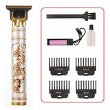Hair Clipper Electric Clippers New Electric Men's Retro T9 Style Buddha Head Carving Oil Head Scissors - Livefree