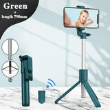 Selfie Stick Wireless Bluetooth Compatible Foldable Mini Tripod For Phone With Fill Light Shutter Remote Control For IOS Android - Livefree
