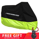 HEROBIKER Motorcycle Cover Outdoor Uv Protector Scooter Cover Bike Waterproof Dustproof Moto Rain Cover Indoor Lock-holes Design - Livefree