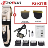 Baorun Professional Pet Dog Hair Trimmer Animal Grooming Clippers Cat Cutter Machine Shaver Electric Scissor Clipper 110-240V AC - Livefree