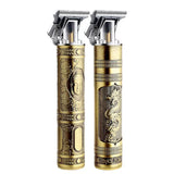 Hair Clipper Electric Clippers New Electric Men's Retro T9 Style Buddha Head Carving Oil Head Scissors - Livefree