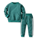 top and top Baby Clothing Sets Baby Boy Girls Clothes 2PCS Outfits Fleece Hooded Tops Pants Bebes Tracksuit Sports Clothes - Livefree