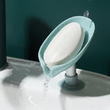 2PCS Suction Cup Soap dish For bathroom Shower Portable Leaf Soap Holder Plastic Sponge Tray For Kitchen Bathroom accessories - Livefree
