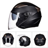 Motorcycle Helmet Double Lens Moto Helmet Open Face Scooter Racing Helmet Casco Moto Capacete Casque Scooter Motorbike Helmet - Livefree