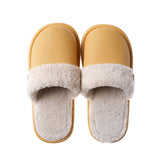 JIANBUDAN Plush warm Home flat slippers Lightweight soft comfortable winter slippers Women's cotton shoes Indoor plush slippers - Livefree