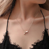 SUMENG Fashion Tiny Heart Dainty Initial Necklace Gold Silver Color Letter Name Choker Necklace For Women Pendant Jewelry Gift - Livefree